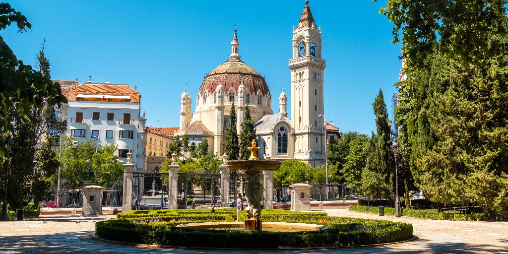 Retiro Park in de stad Madrid