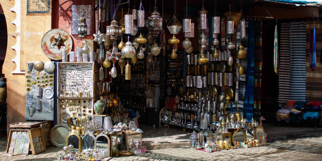 Marokkaanse woonwinkel in Marrakech