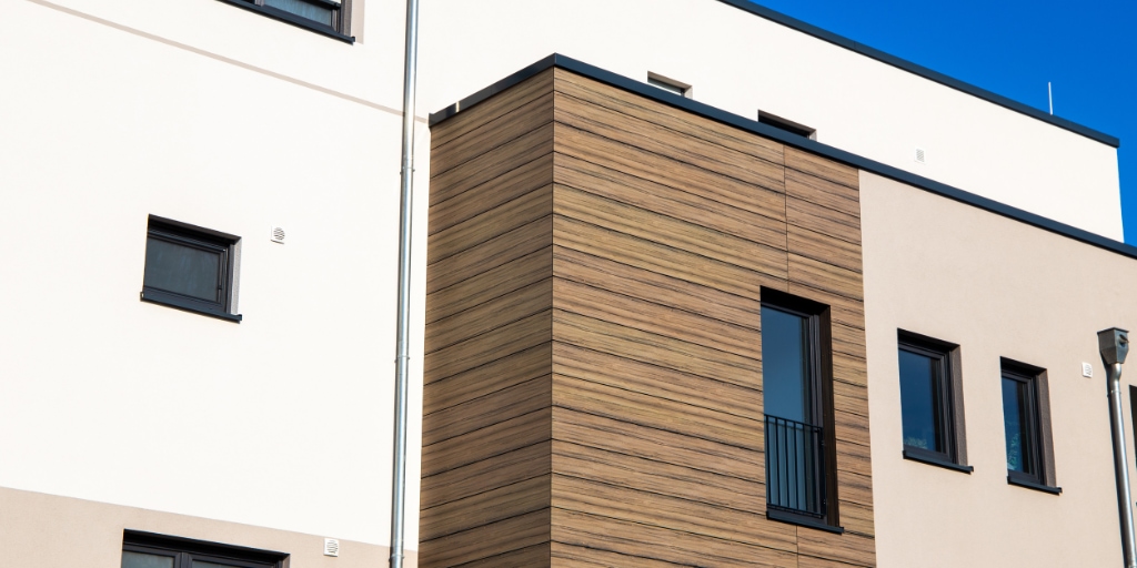 gevelpanelen op een modern appartement